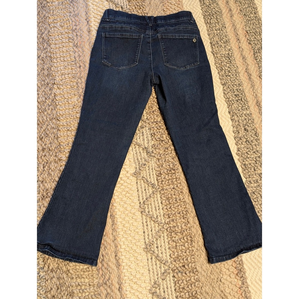 Democracy Ab solution Bootcut Jeans Dark Wash Indigo size 8 petite - Picture 2 of 11